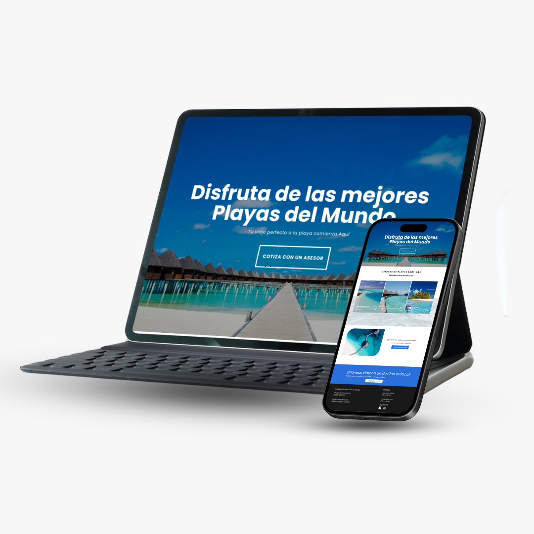 Diseño Landing Page para Viajes